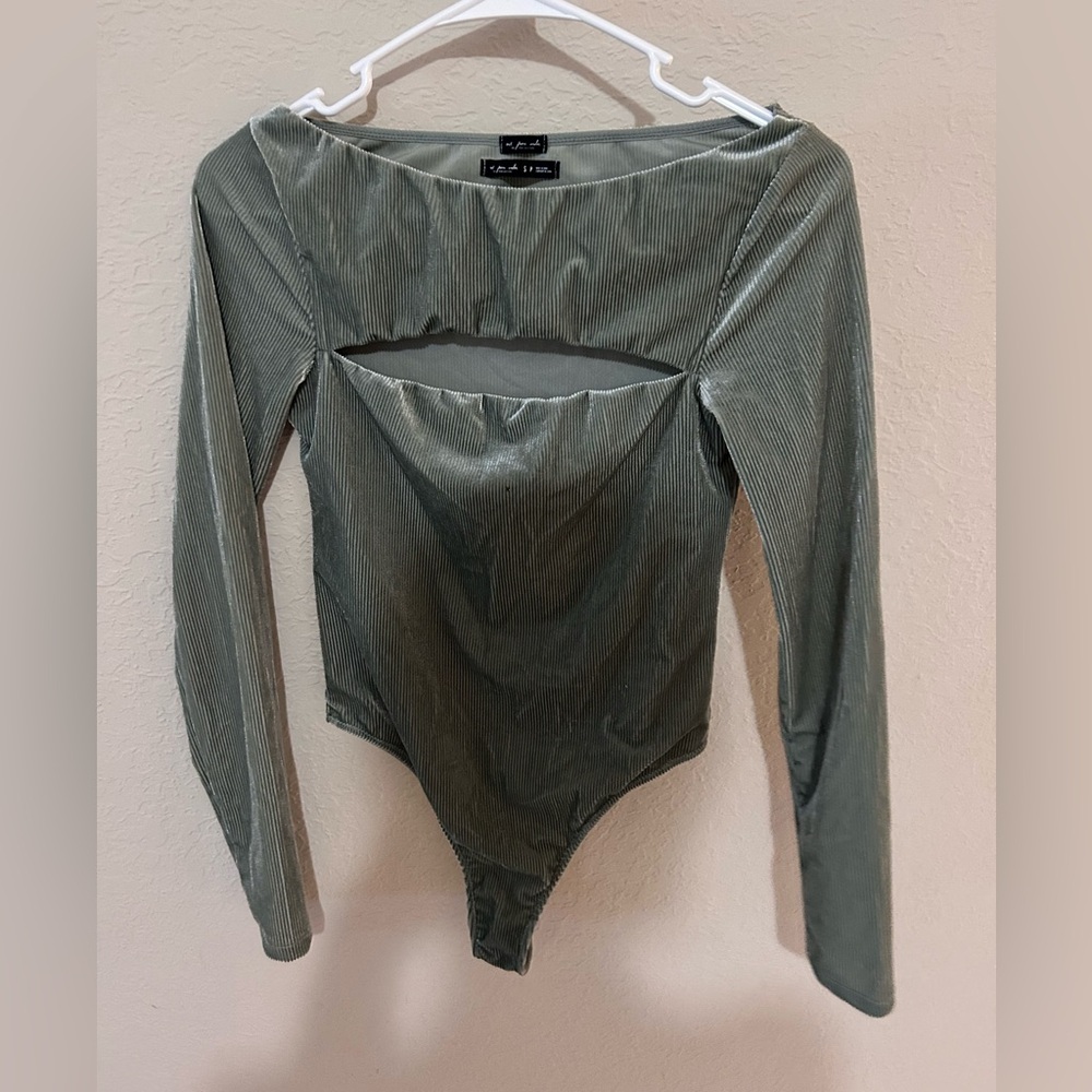 Green Long Sleeve Bodysuit